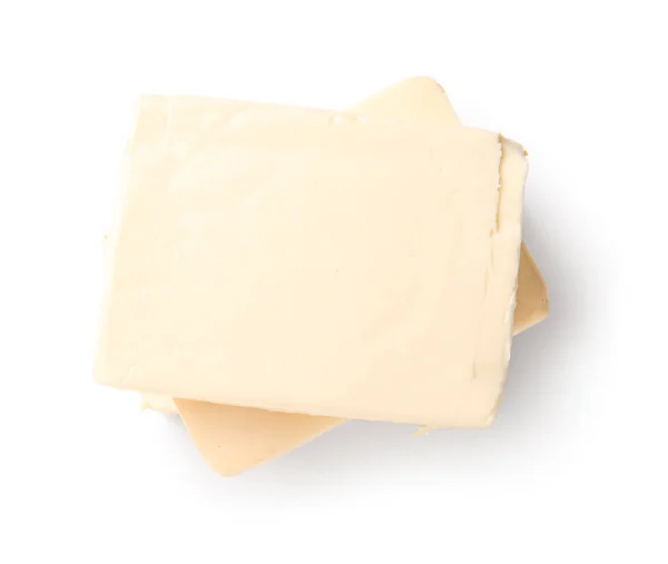 Обработанный Сыр Изолирован Белом Фоне — стоковое фото