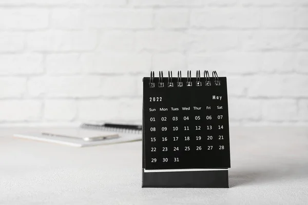 Flip Calendario Para Mayo Sobre Fondo Claro — Foto de Stock