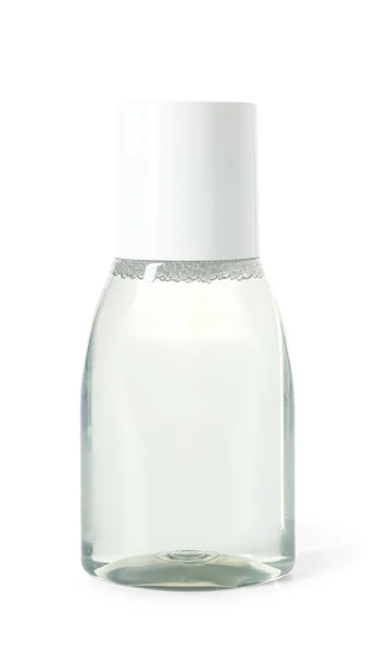Бутылка Мицеллярной Воды Белом Фоне — стоковое фото