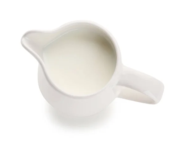 Jug Milk White Background — Stock Photo, Image
