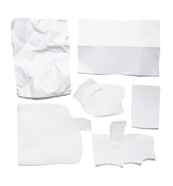 Paper Sheets White Background — Stock Photo, Image