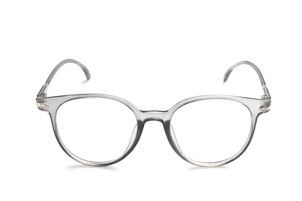 白を基調としたスタイリッシュなメガネ — ストック写真