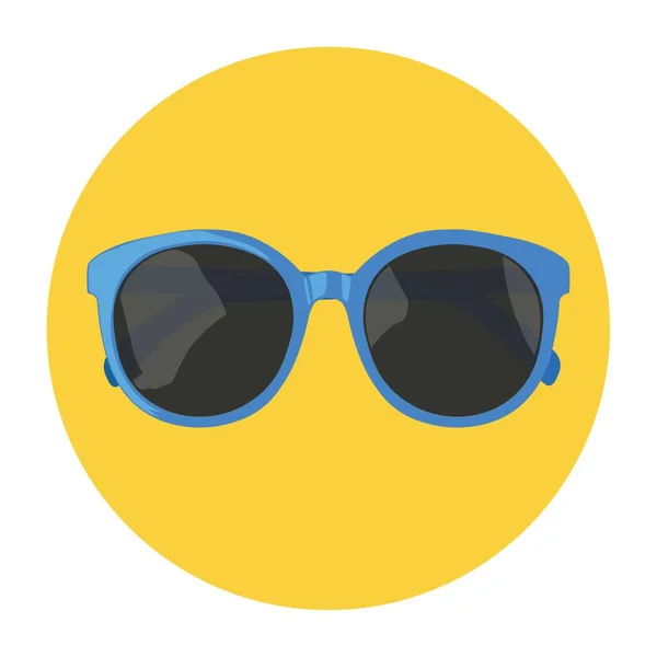 Stilvolle Sonnenbrille Auf Weißem Hintergrund — Stockvektor