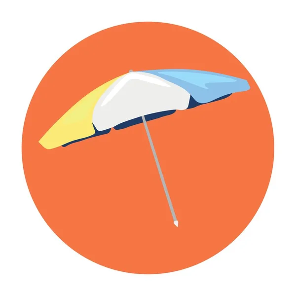Зонтик Белом Фоне — стоковый вектор