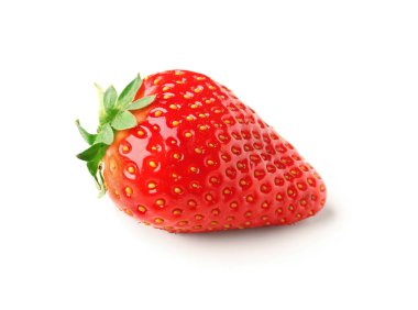 Beyaz arka planda taze çilek