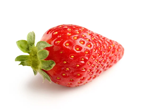 Frische Erdbeere Auf Weißem Hintergrund — Stockfoto