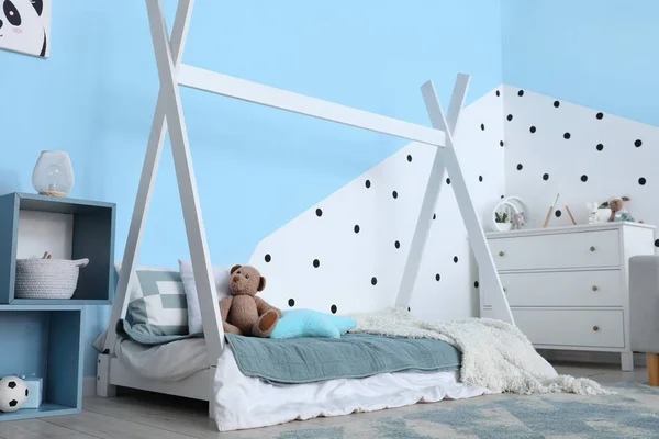 Interior Children Room Bed Commode — Stock Photo, Image