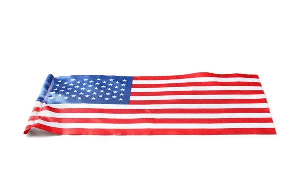 Flag Usa Isoleret Hvid Baggrund - Stock-foto