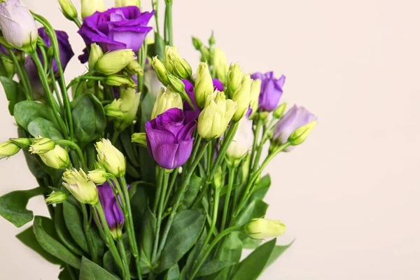 stock image Eustoma flowers on white background