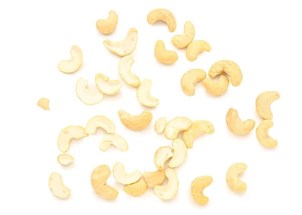 stock image Tasty cashew nuts isolated on white background