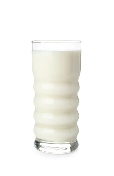 Szkło Świeżego Mleka Izolowane Białym Tle — Zdjęcie stockowe