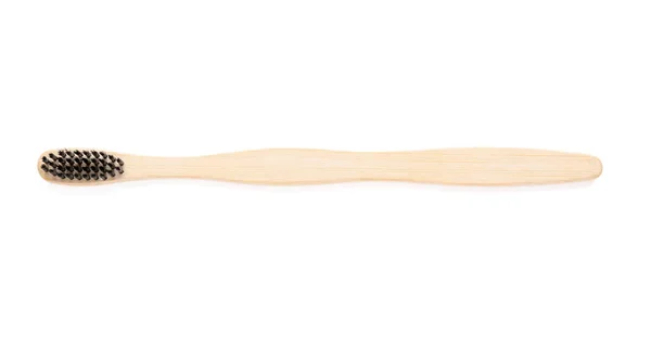 Bamboo Toothbrush Isolated White Background — Stock Photo, Image