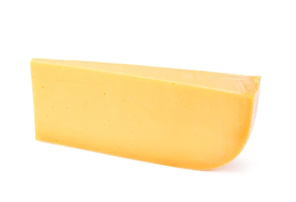 Beyaz Arka Planda Lezzetli Çedar Peyniri — Stok fotoğraf