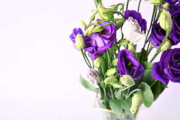 Eustoma Bloemen Lila Achtergrond — Stockfoto