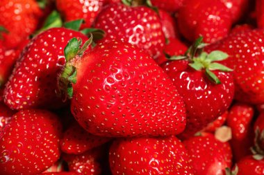 Arka plan olarak taze çilek dokusu