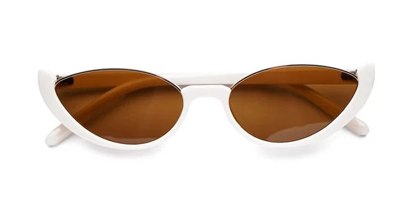 Stylowe Okulary Przeciwsłoneczne Izolowane Białym Tle — Zdjęcie stockowe