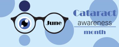 Gözlüklü Katarakt Farkındalık Ayı Afişi