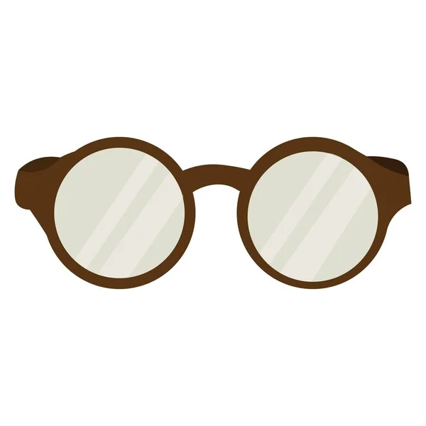 Stijlvolle Brillen Witte Achtergrond — Stockvector