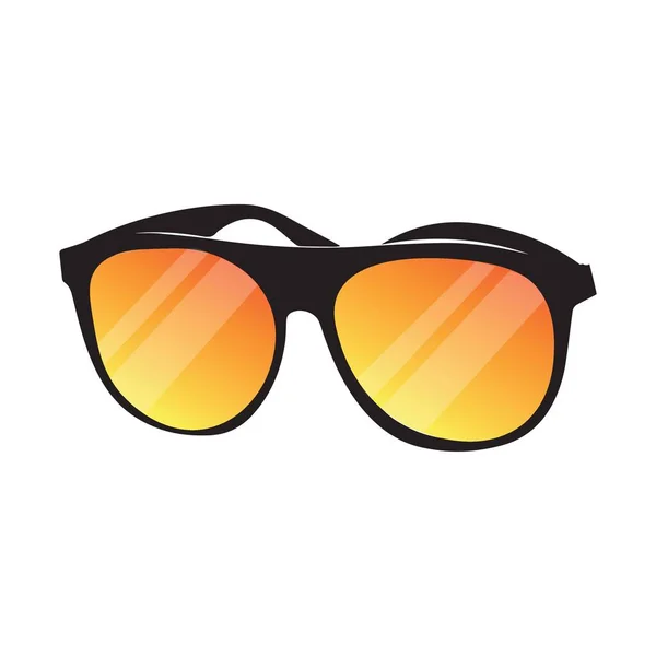 Elegantes Gafas Sol Verano Sobre Fondo Blanco — Vector de stock