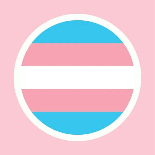 Bandera Del Orgullo Transgénero Sobre Fondo Rosa — Archivo Imágenes Vectoriales