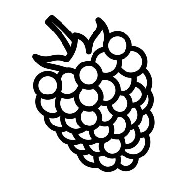 Beyaz arkaplanda ahududu çiz