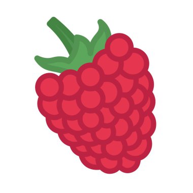 beyaz arkaplanda olgun ahududu