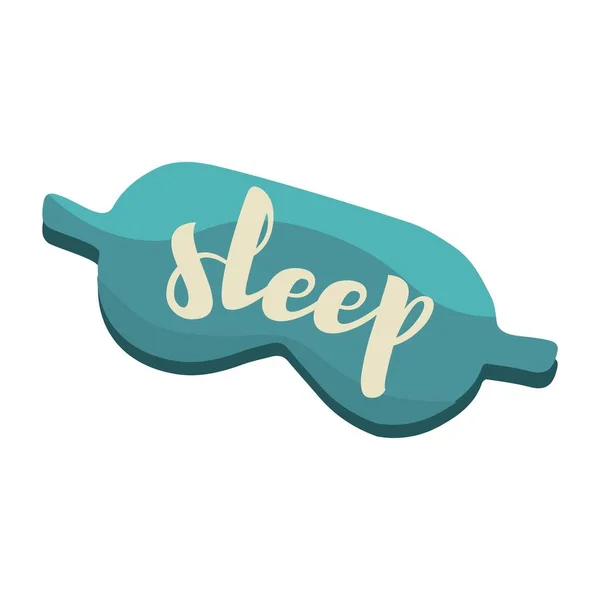 Sleep Mask White Background — Stock Vector
