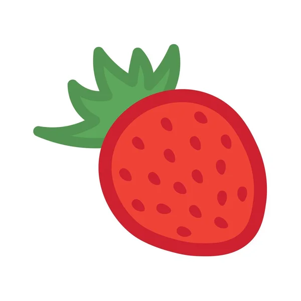 白色背景的野草莓 — 图库矢量图片