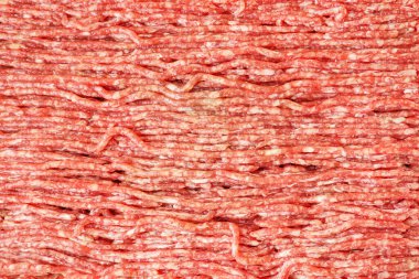 Arka plan olarak taze kıyma, yakın plan