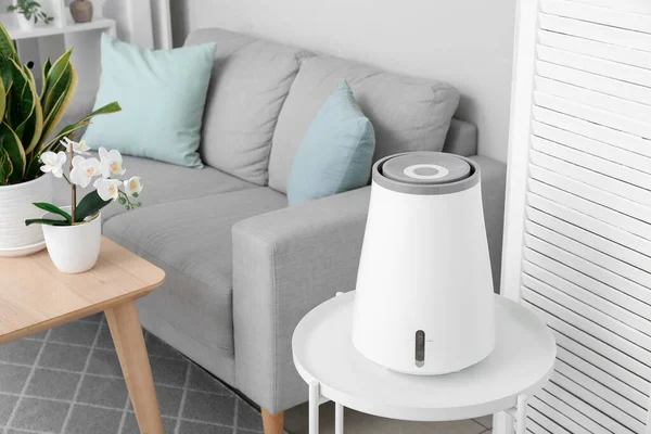 Modern Humidifier Table Interior Living Room — Stock Photo, Image