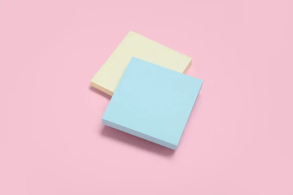 Sticky Notes Pale Pink Background — Stock Photo, Image