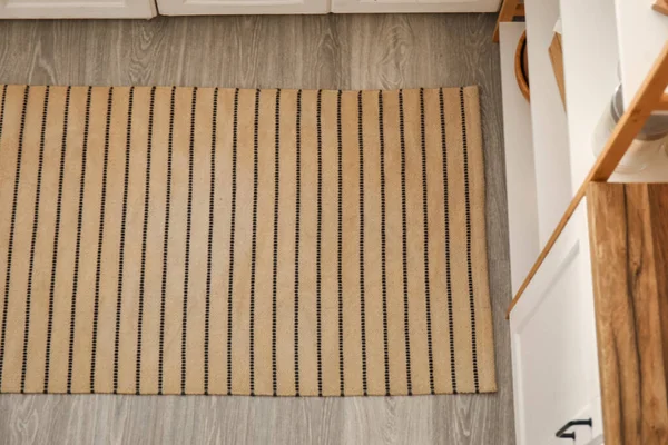 Stylish Rug Floor Modern Kitchen — Stock Photo, Image