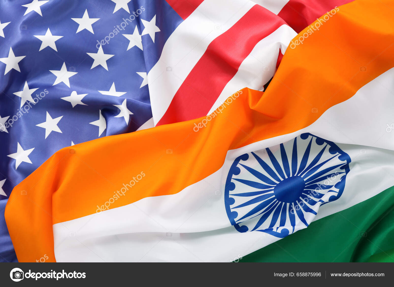 Flags India Usa Background — Stock Photo © serezniy 658875996