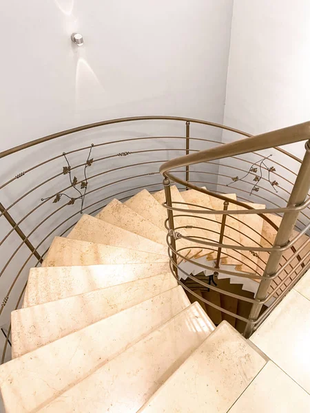 View Winding Staircase Modern Building — Stock Photo, Image