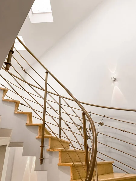 View Winding Staircase Modern Building — Stock Photo, Image