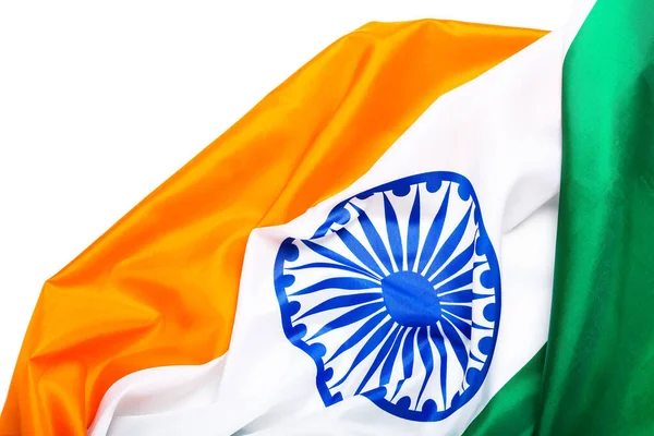 National Flag India White Background — Stock Photo, Image