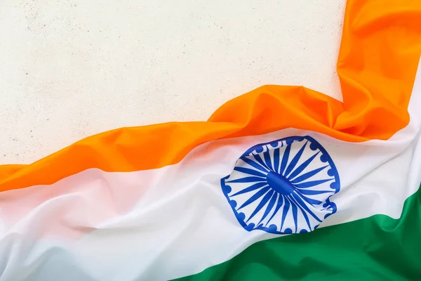Hindistan Bayrağı Açık Arkaplanda — Stok fotoğraf