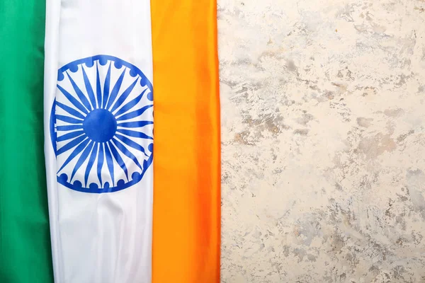 Flaga Narodowa Indii Beżowym Tle — Zdjęcie stockowe