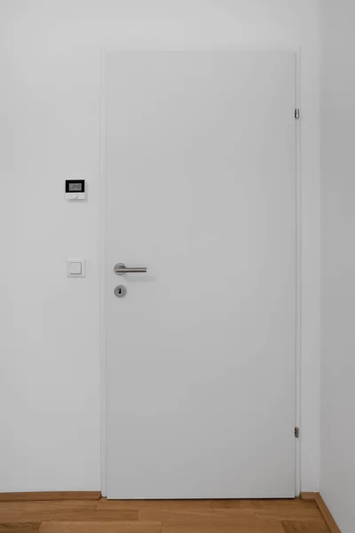 White door in light room