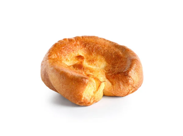 Tasty Yorkshire Pudding Isolerad Vit Bakgrund — Stockfoto
