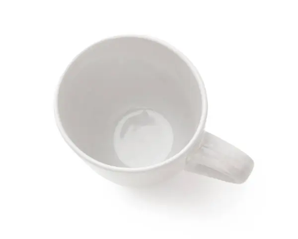 Empty Ceramic Cup White Background — Stock Photo, Image