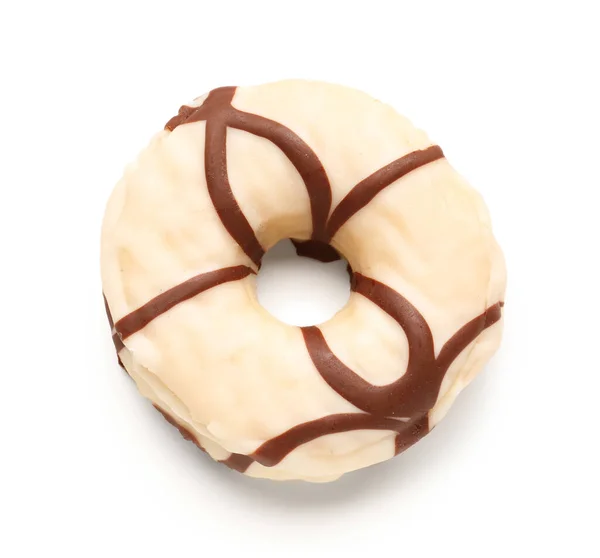Sweet Donut Auf Weißem Hintergrund — Stockfoto