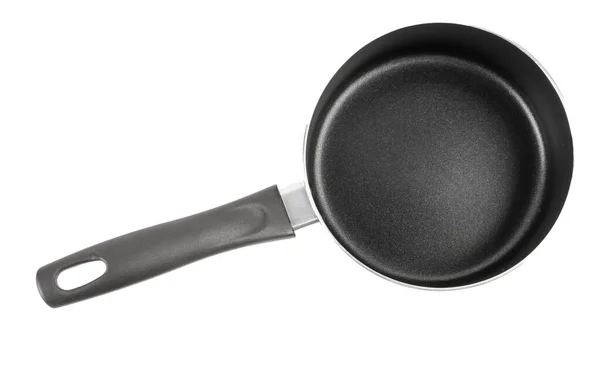 Silver Frying Pan White Background Royalty Free Stock Images