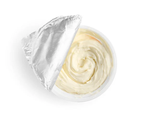Box Processed Cheese Isolated White Background — Stock Photo, Image