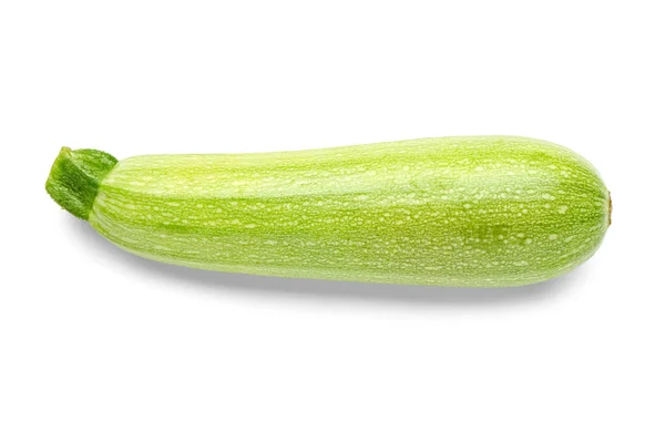 Zucchine Verdi Fresche Sfondo Bianco — Foto Stock