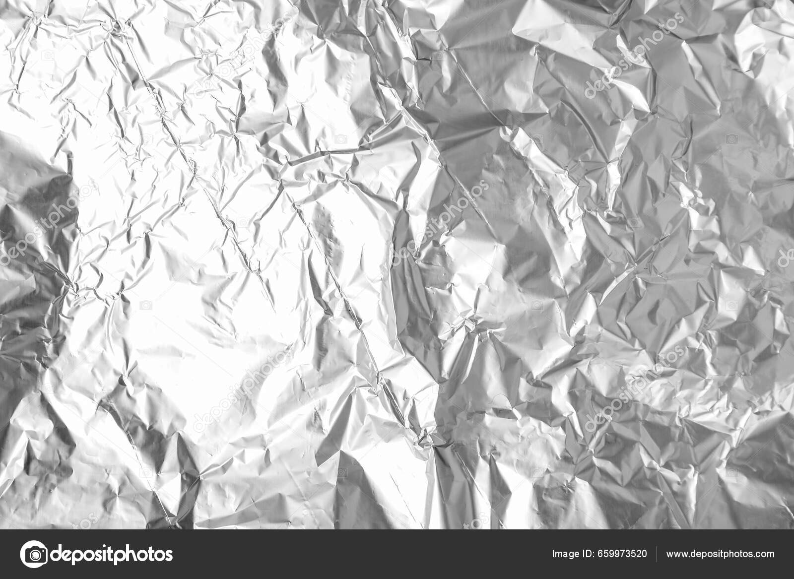 Texture Papier D'aluminium Froissé Comme Fond Gros Plan image libre de  droit par serezniy © #659973520