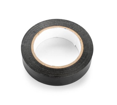 yapışkan bant beyaz arka plan üzerinde rulo