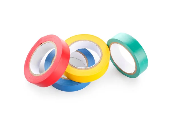 Adhesive Tape Rolls White Background — Stock Photo, Image