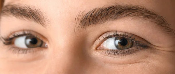 Woman Beautiful Eyes Closeup — Fotografia de Stock