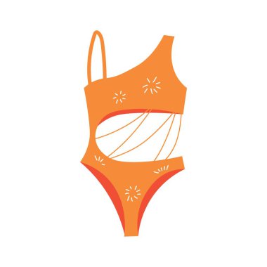 Beyaz arkaplanda turuncu mayo